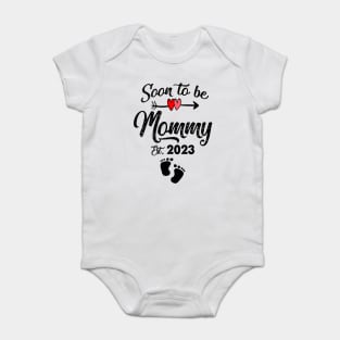 Soon To Be Mommy Est 2023 Floral Baby Bodysuit